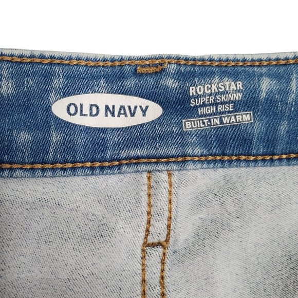 Old Navy Size 18 Jeans Rockstar Super Skinny Hi Rise Built In Warm Stretch Denim - Picture 7 of 11